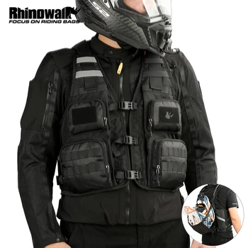 Rhinowalk Zaino da moto Gilet da ciclismo universale da equitazione Zaino sportivo da viaggio portatile all'aperto con rete per casco