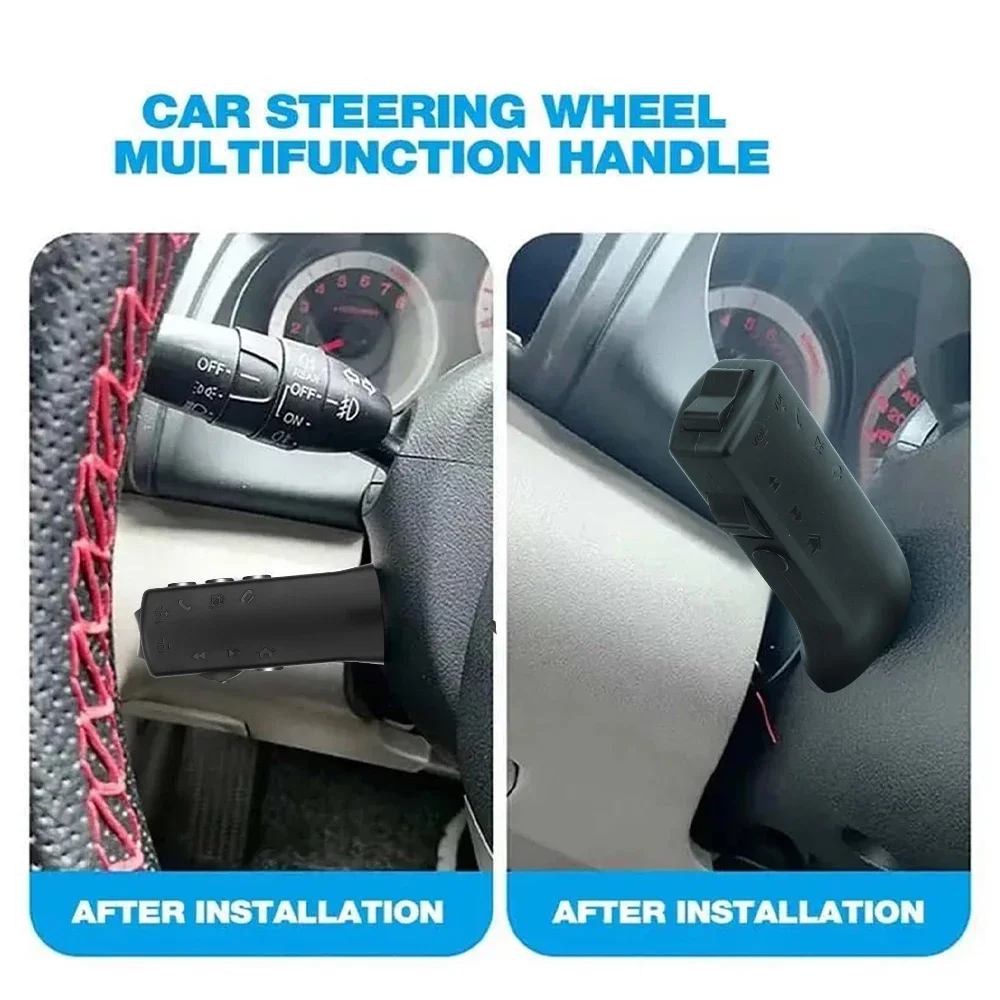 Volante per auto con pulsanti a 10 tasti, telecomando multifunzionale per lettore musicale audio per auto, navigazione GPS, DVD Android - immagine 3