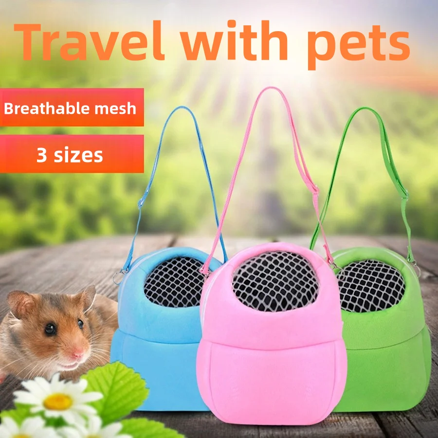Hamster Totoro outdoor backpack pet sleeping bag warm and breathable cotton nest