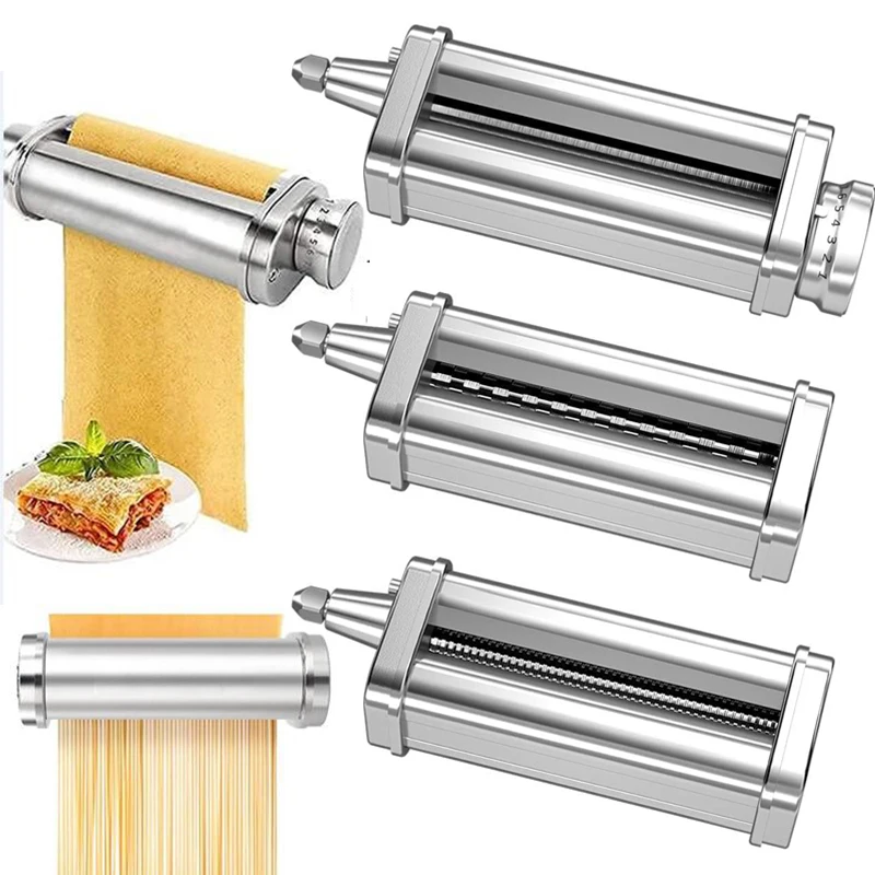 

Pasta Roller Cutter Maker DT-A-3 For Kitchenaid Noodle Spaghetti Fettucine Accessories Stainless Steel Attachment Replace Tools