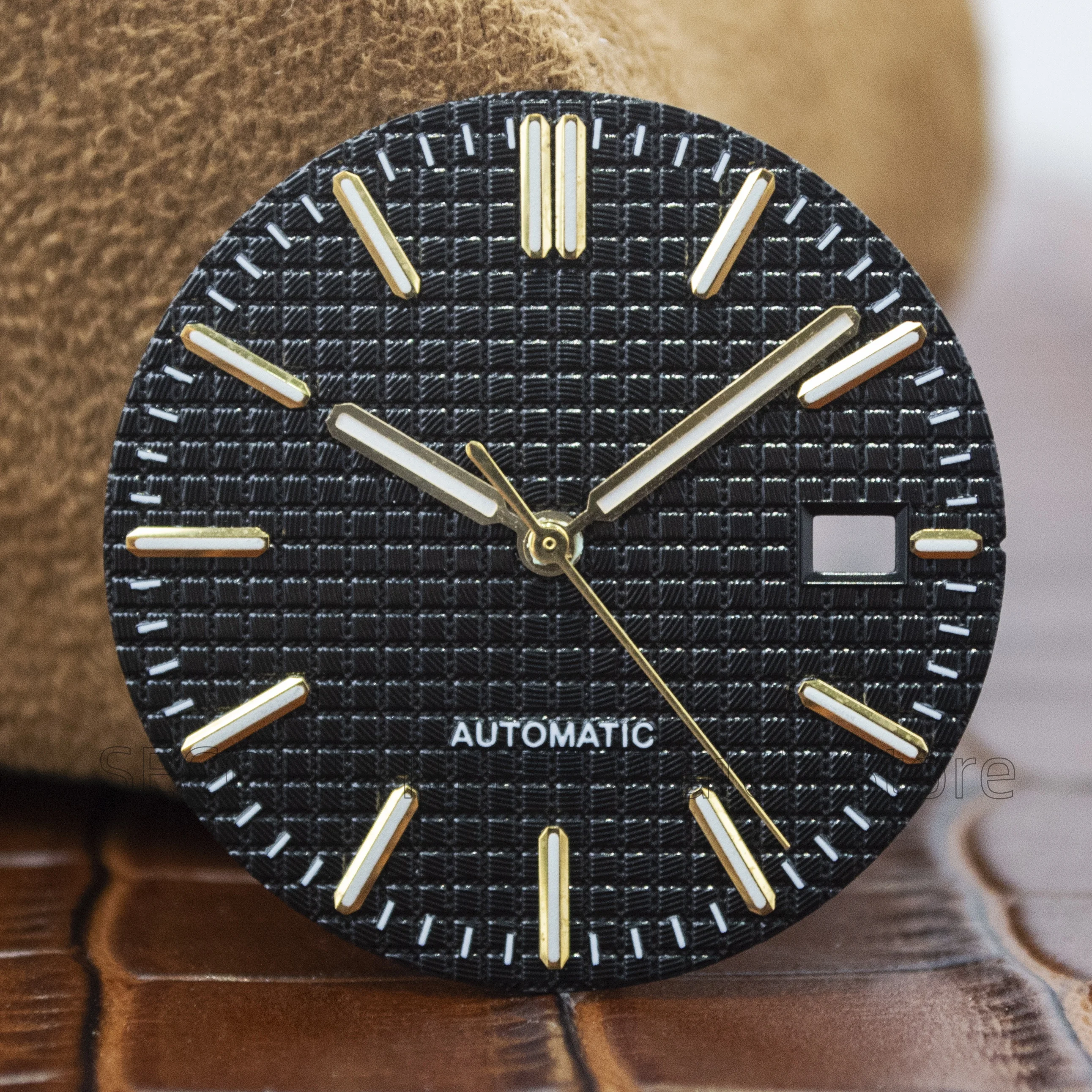 Rose Gold Black PVD Stainless Steel Watch Case with Sapphire Glass - 41mm Waterproof Design