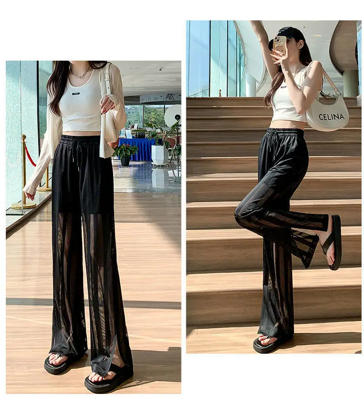 BEENLE Women's Pants Summer 2022 Spring Loose Wide-leg Pants High Waist All-match Solid Oversized Casual Korean Fashion Trouser