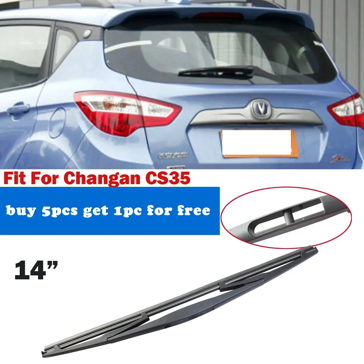 

1PC Car Rear Wiper Blade 14" Windscreen Windshield Wipers Accessories Fit for Changan CS35 YC102011-CS35