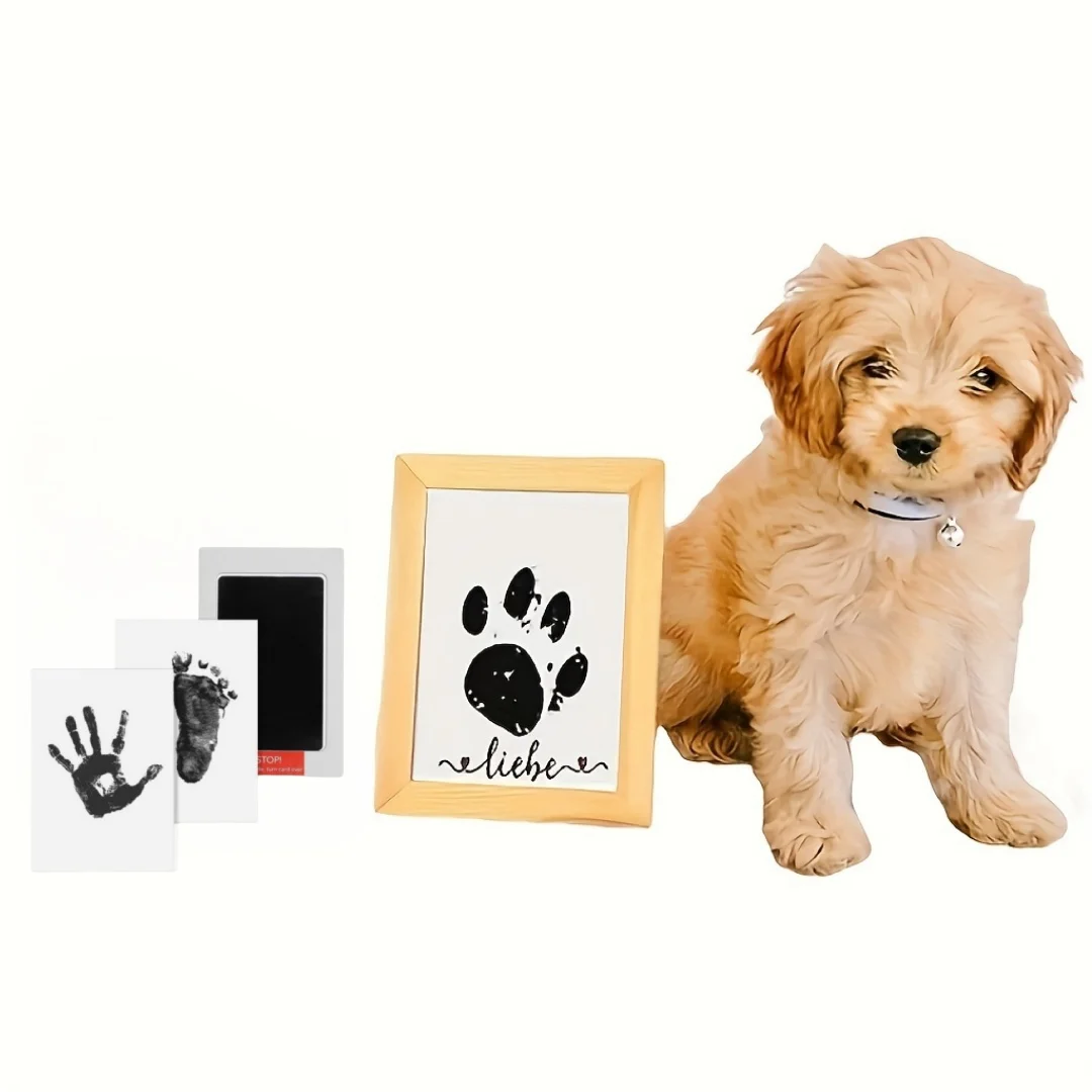 Foot Print Footprint Printing Table Wash Free Photo Frame Pet Memorial Non Touch Printing Oil Inkpad For Art