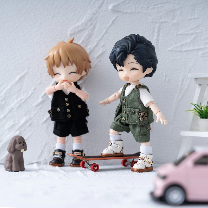 OB11 Clothes Set Boy Girl's Work suit Cool Special Forces Clothing With Short Sleeved T-shirt For GSC YMY P9 Body 1/12 BJD Doll 3