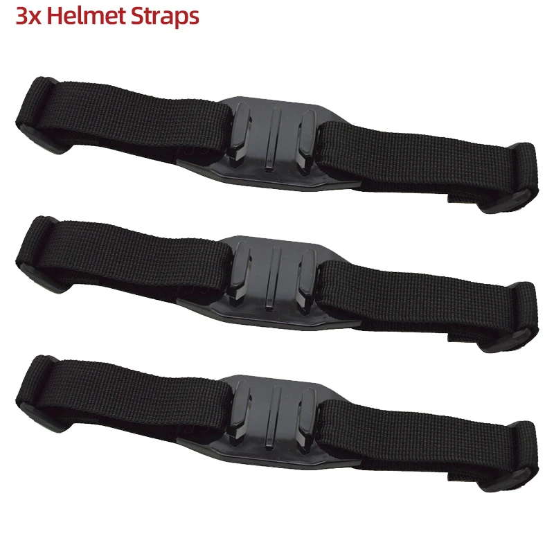 thumbnail image 2 of Vented Bike Helmet Strap Mount For GoPro - Adjustable Mount Compatible With Hero 12-5, Session, SJCAM, Xiaomi Yi 2 of 9