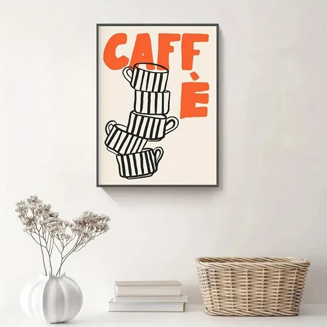Retro Italian Caffè Canvas Print – Espresso Kitchen Wall Art (Unframed) 3