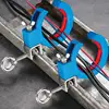 Cable Tray Rollers Wire Auxiliary Pulling Stainless Steel Pulley Wire Pulling Tool with Thickened Base for Electrical System 3