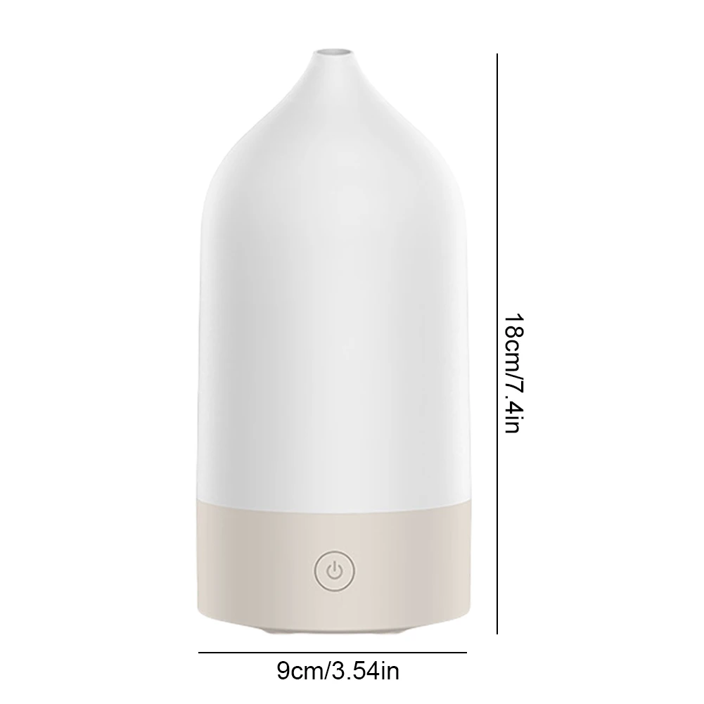 120ML 꽃병 모양 에센셜 오일 디퓨저, 7가지 색상 조명 아로마 디퓨저, 침실, 거실, 사무실용 아로마테라피 디퓨저