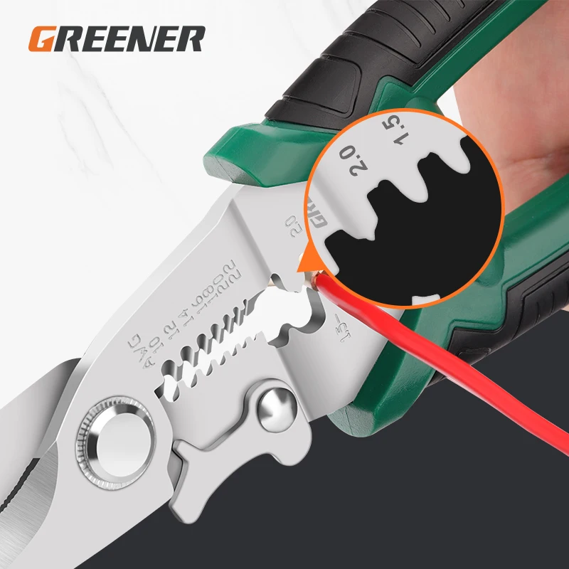 그리너리 와이어 스트리퍼, 전기 기술자용 특수 도구, 다기능 광섬유 와이어 풀링, 절단, 케이블 압착 플라이어