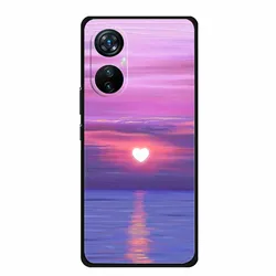 Soft Silicone Painted Cat Cute Phone Case Cover, 6.67'' TPU Coque for -Blackview A200 Pro (H10.CH.140)