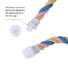 Parrot Bird Standing Toys Cotton Rope Colorful Toy Chew Perches For Bird Swing Harness Cage Pet Toy Parrot Climbing Toys 2