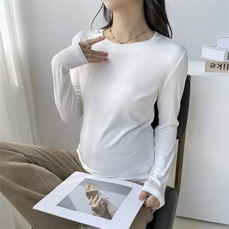 

220# 2024 Autumn Winter Knitted Cotton Maternity Shirts A Line Slim Hot Bottoming Tops Clothes For Pregnant Women Pregnancy Tees