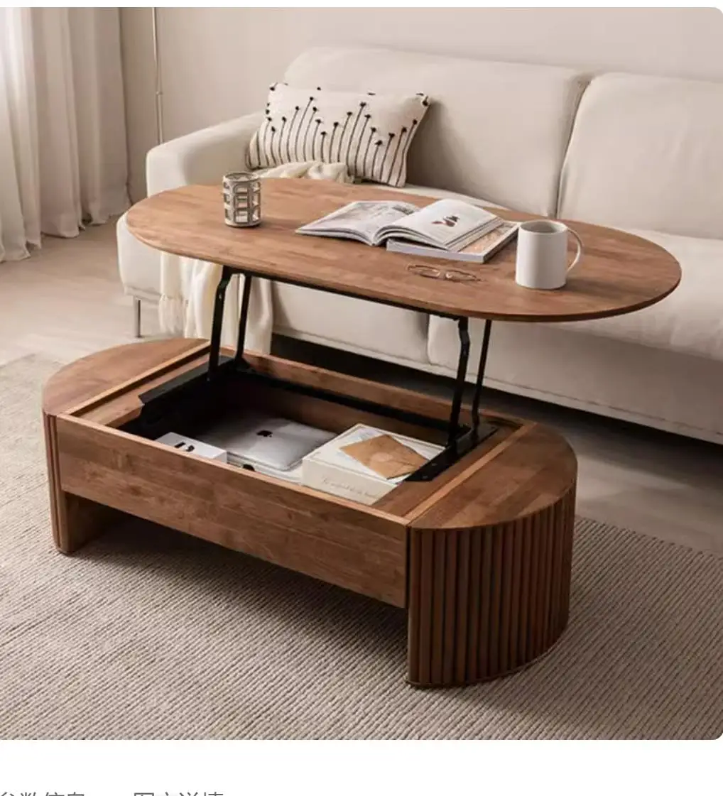Description Picture 2 of itemFolding coffee table in 100cm wood color