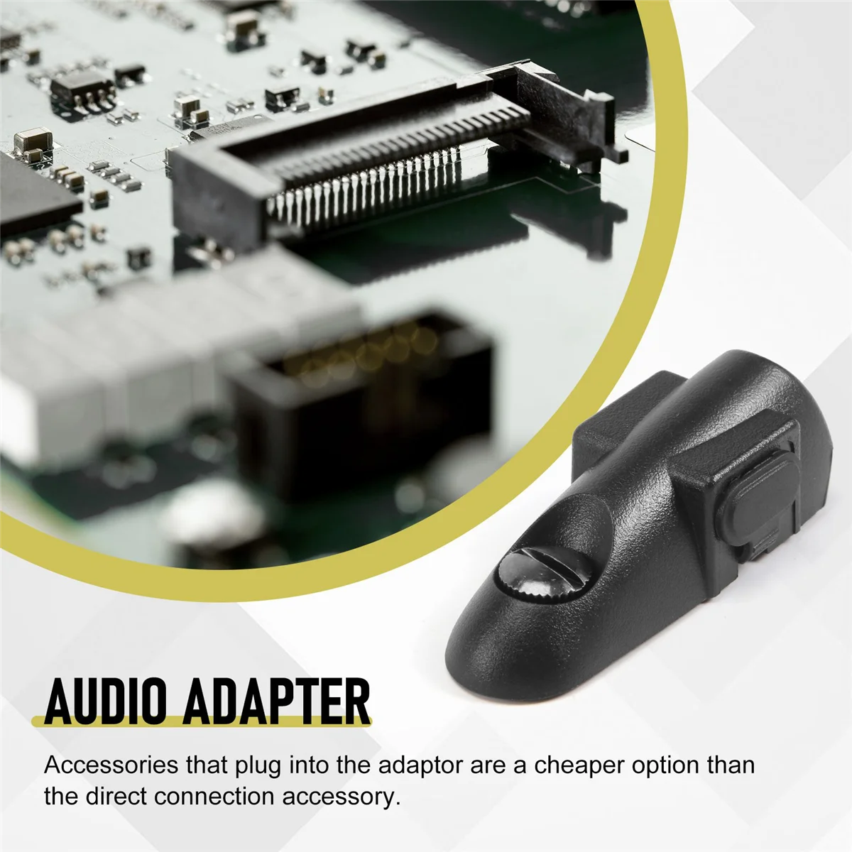 Audio Adapter 2pin Jack 3.5mm / 2.5mm for Motorola GP328 etc.
