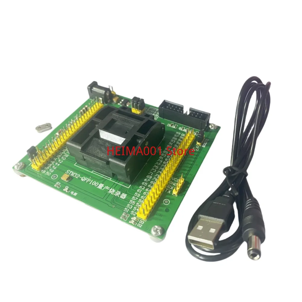 STM32-QFP100 대량 생산 프로그래밍 시트 테스트 소켓 다운로드 도구 0.5mm LQFP100
