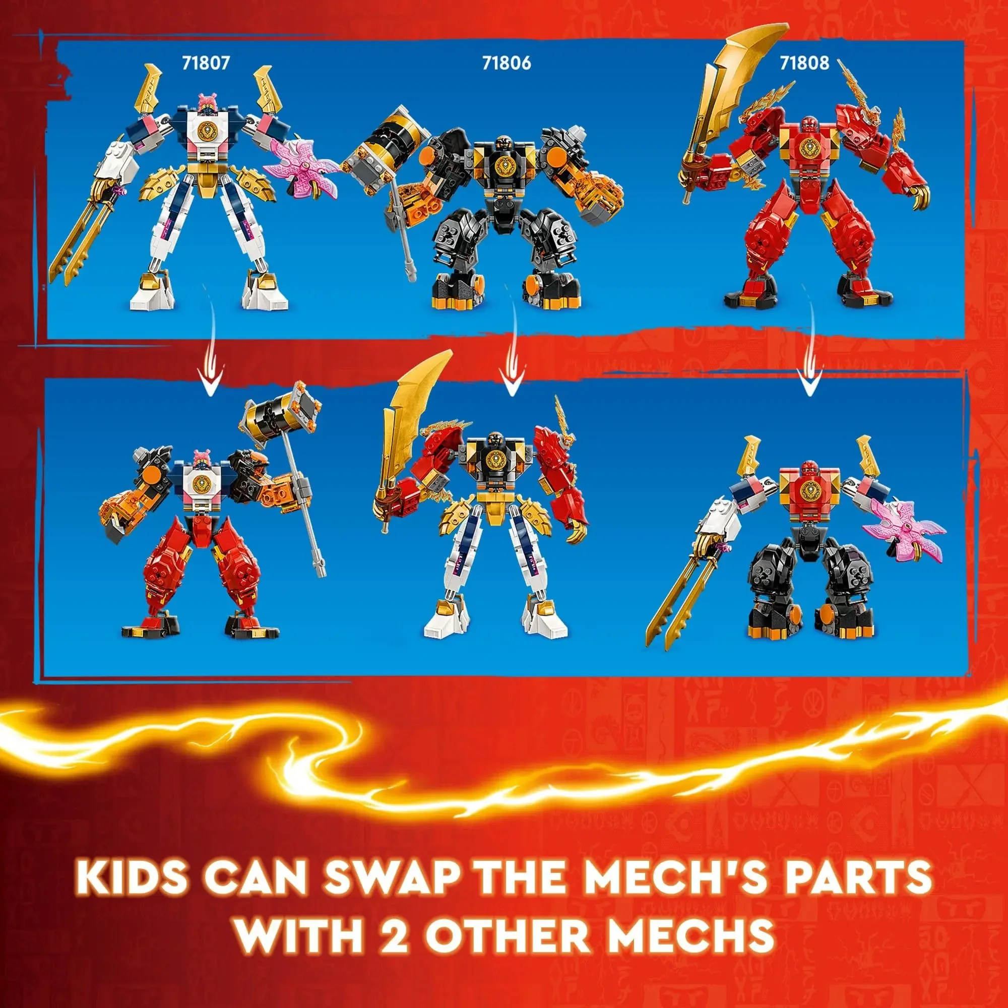 レゴニンジャゴ-ソラのエレメンタルテック忍者おもちゃ,カスタマイズ