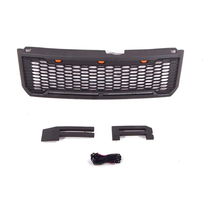

2008 2009 2010 2011 2012 For Ford Escape Raptor Style Front Grille W/Lights W/letters Matte Black
