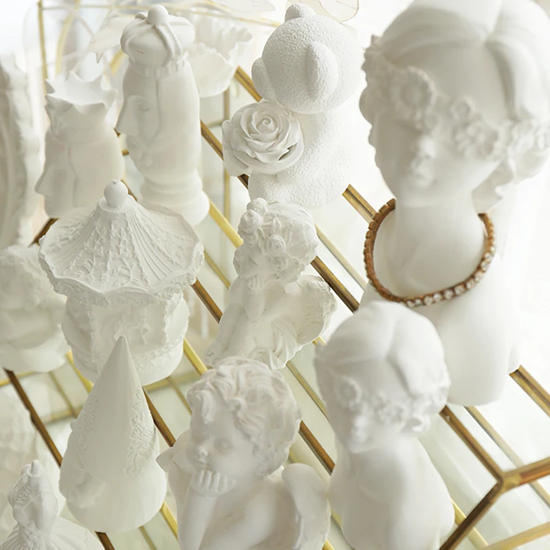 Jewelry display shelf creative plaster ornaments ring earrings necklace counter display receiving photo props