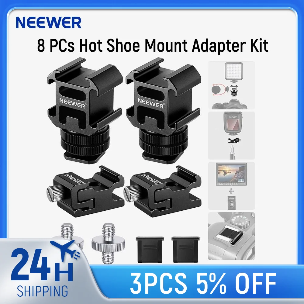 Adaptateurs Cold Shoe NEEWER - Le Must-have Pour Photographes Et Vidéastes !