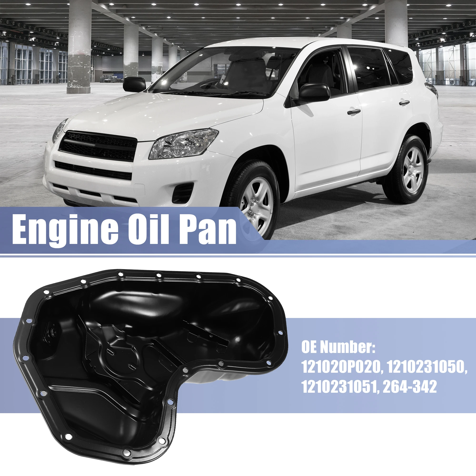 X Autohaux Transmission Oil Pan oil drain pan For Toyota Camry 2007-For Toyota Highlander 2008-Venza 09-16 12102-31050
