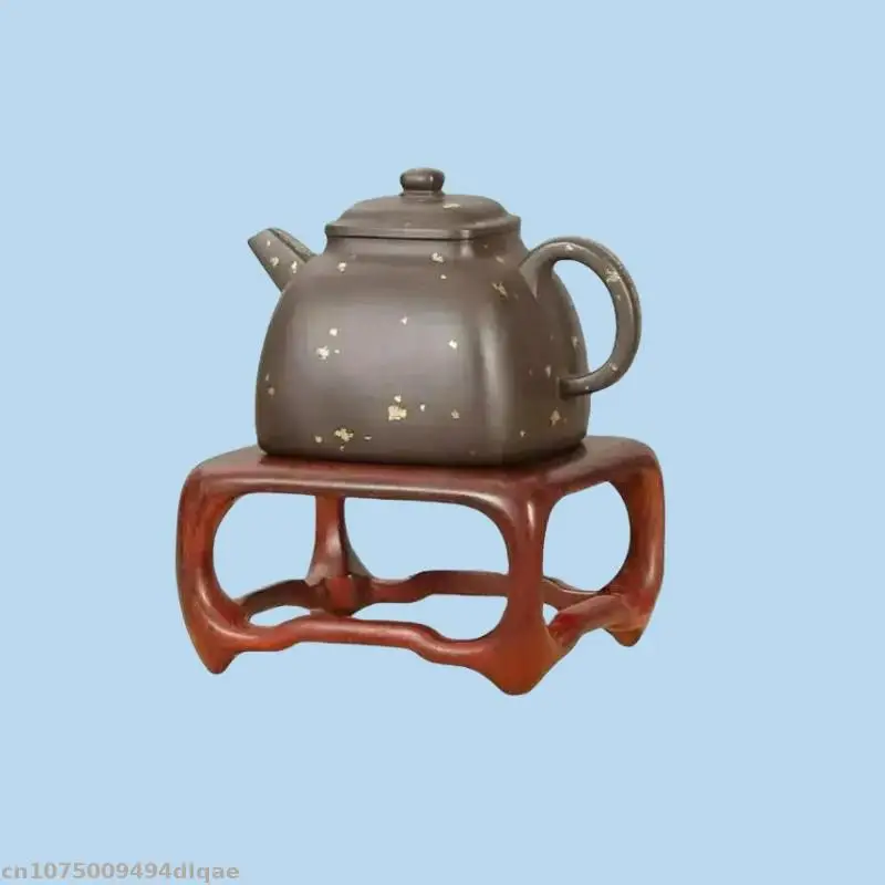 Solid Wood Carving Display Stand Flower Pot Ornament Display Base Lathe Frame Incense Burner Stone Sculpture Base