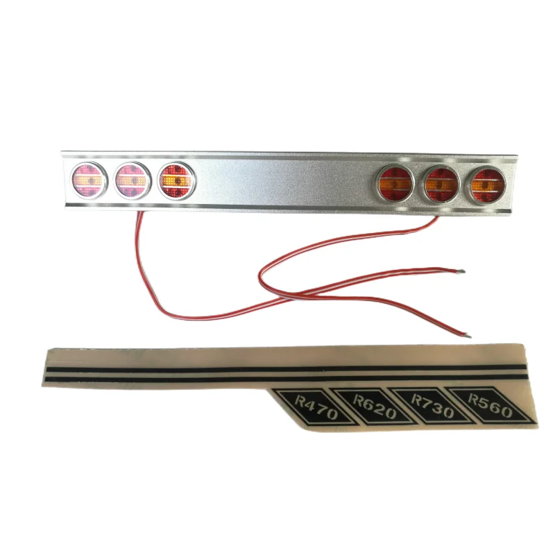 Back Top Roof Led Lamp Sets for 1/14 Tamiya SCANIA R620 R470 RC Car Top Rear Led Brake and Signal Light Kit Accessories 5