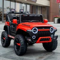 12V Kids Electric 4 Wheel Drive Off-Road Toy Rechargable Battery Car Sit By Child With Remote Control And LED Light 2