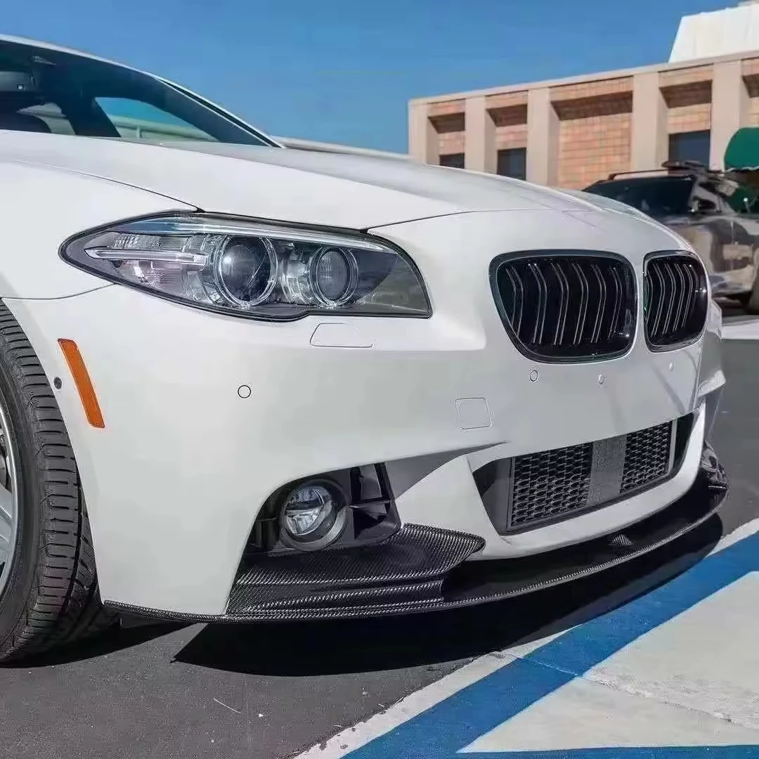 BMW 5 시리즈 F10 M 스포츠 M5 바디킷 Lcd 523I 520D 535 520 용 신형 카본 파이버 프론트 립 바디킷