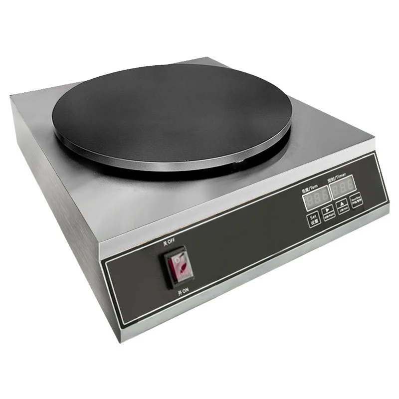 Digital Display Pancake Maker Machine Circle French Crepes Making Machine 42cm Baking Frying Machine Spring Roll Pie Grill Maker 4