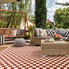 Washable Rugs Decor Indoor Checkered Large Area Rug Boho Bedroom Rug Soft Non-Slip Carpet Rugs for Dining Table Living Room 3