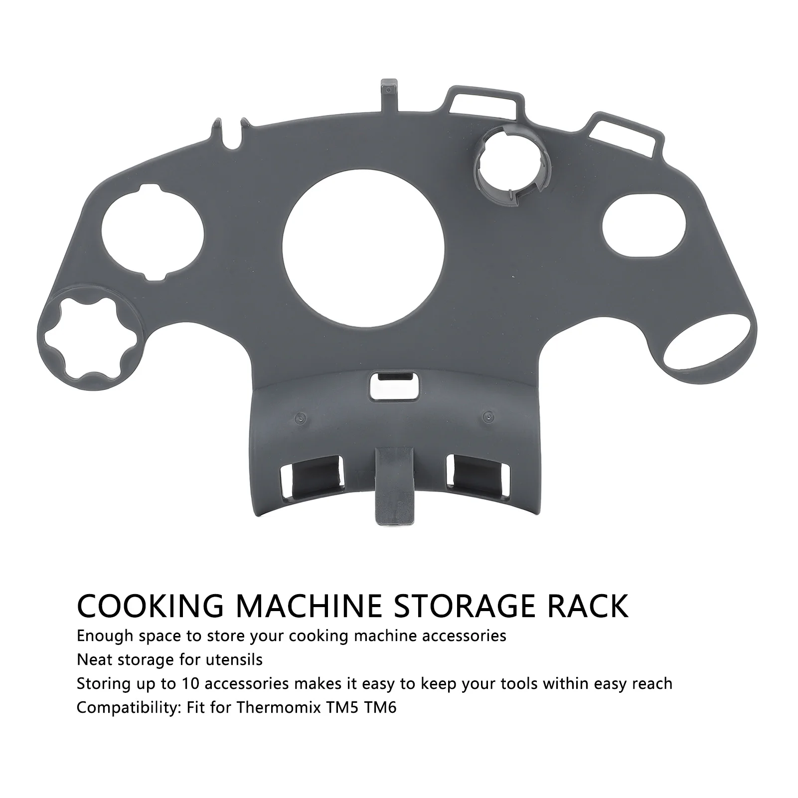 Cooking Machine Storage Rack Holder Up to 10 Accessories Ample Space Kitchen Tool Storage Rack For Thermomix TM5 TM6