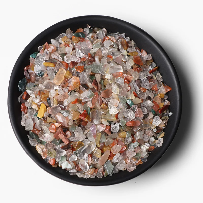 Top Natural Gravel Wholesale Chip Reiki Multicolor Minerals Stone Tank Decor Healing Energy Stone Home Aquarium Decoration