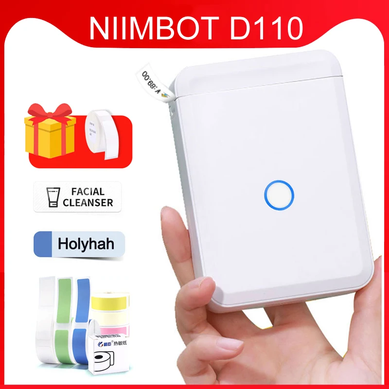 Tanio NiiMbot D110 przenośna drukarka etykiet bezprzewodowa drukarka etykiet Bluetooth