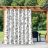 1PC New Fashionable, Simple and Fresh Butterfly Flower Home Decoration Print Perforated Waterproof Curtain, Machine Washable, Su 2