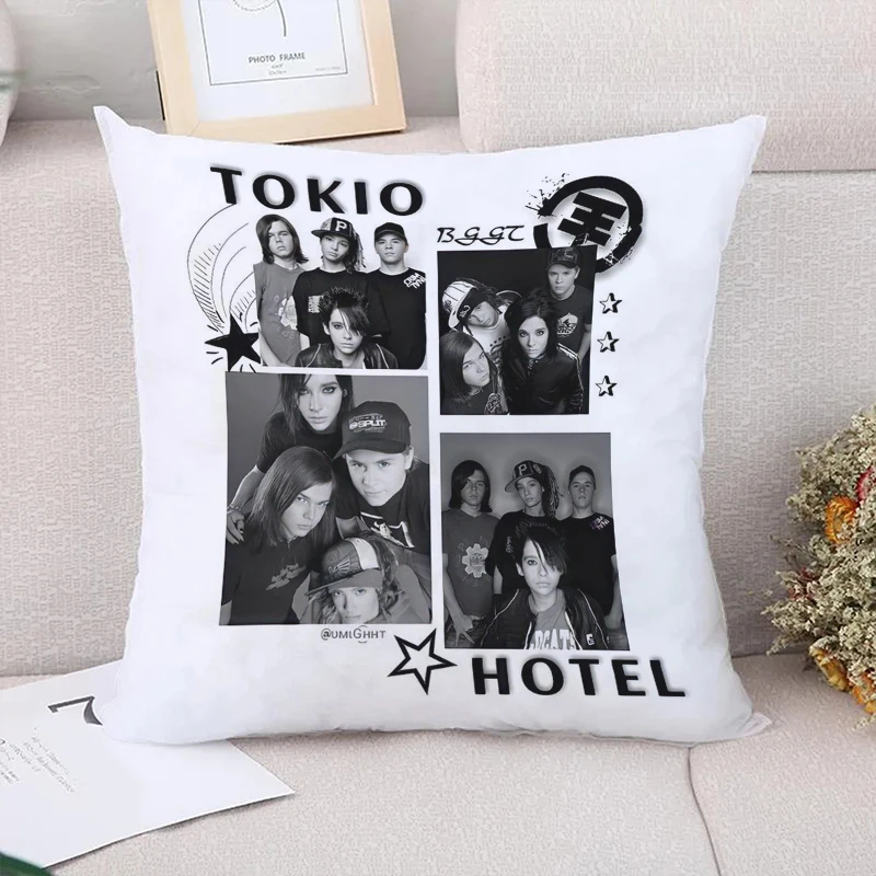 

Tokio Hotel Cushion Cover 45*45 Decorative Pillowcase Decor 40x40 Couple Pillow Pillowcases 50x50 Covers for Bed Pillows Sofa