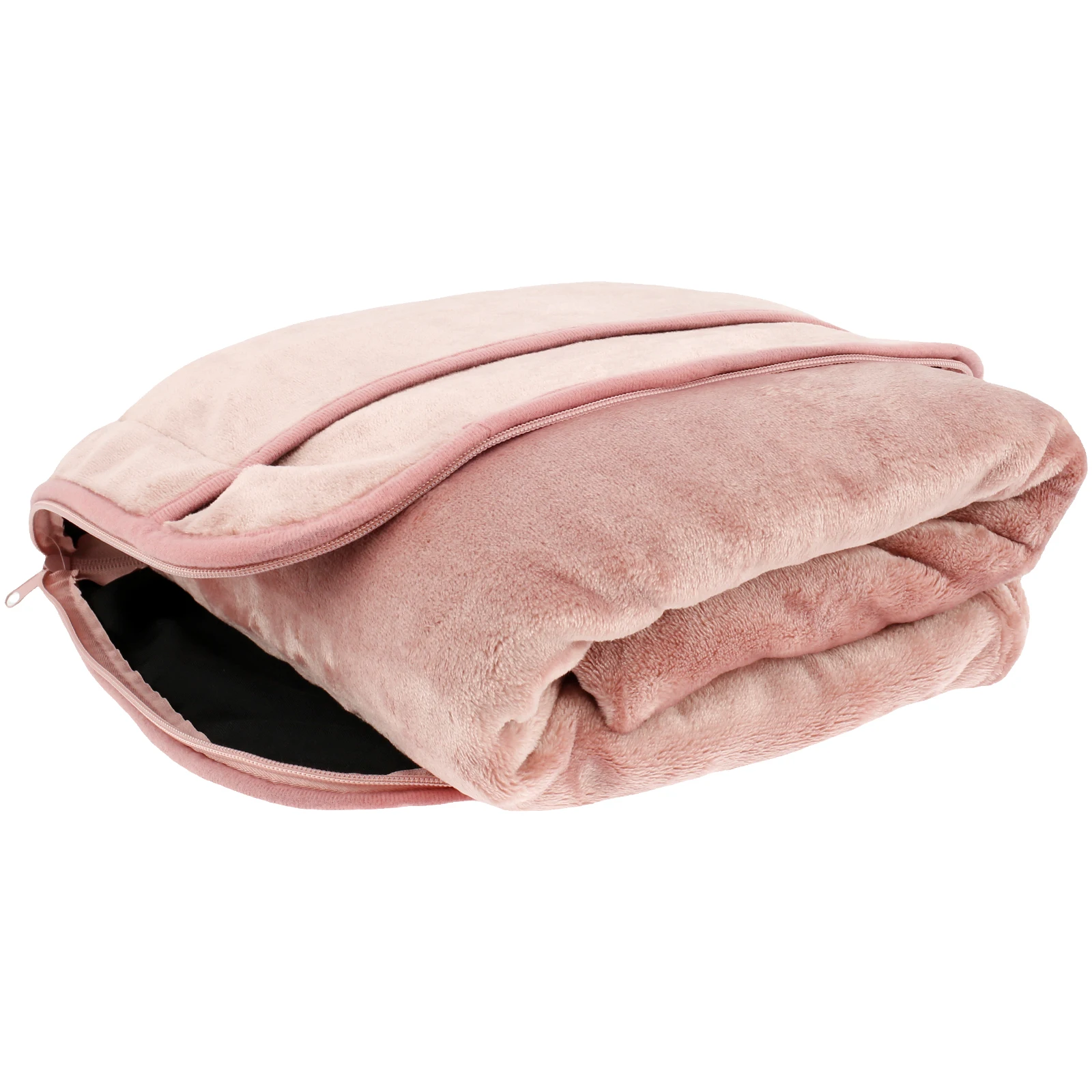 Coperta da viaggio di alta qualità, XL, 127 x 177,8 cm, set 2 in 1, coperta da viaggio e cuscino da viaggio compatta con borsa, coperta calda da viaggio, con custodia per