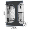 BEYLSION Mental Fabric Plant Grow Box Tent 600D Growing Tent Dark Room +Watch Window For Green House Plants Flower Hydroponic 4