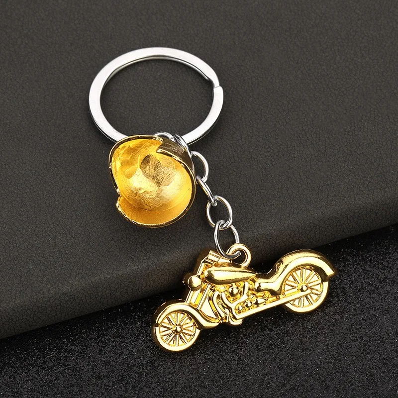 Metal Motorcycle Keychain Pendant for Men and Women