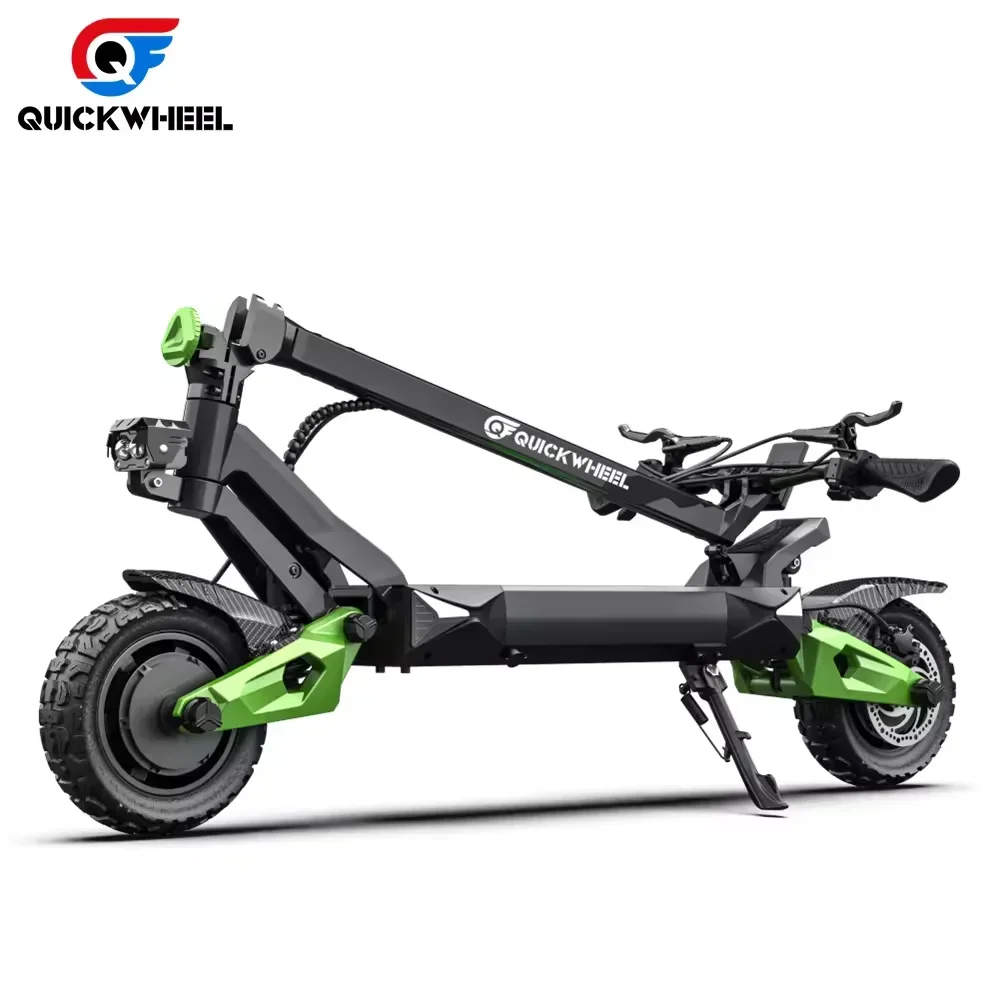 Escooter Powerful S6 2000W 52V 18AH Dual Motor 10 inch tyres Electric Scooter Max speed 70km/h Max range 70km