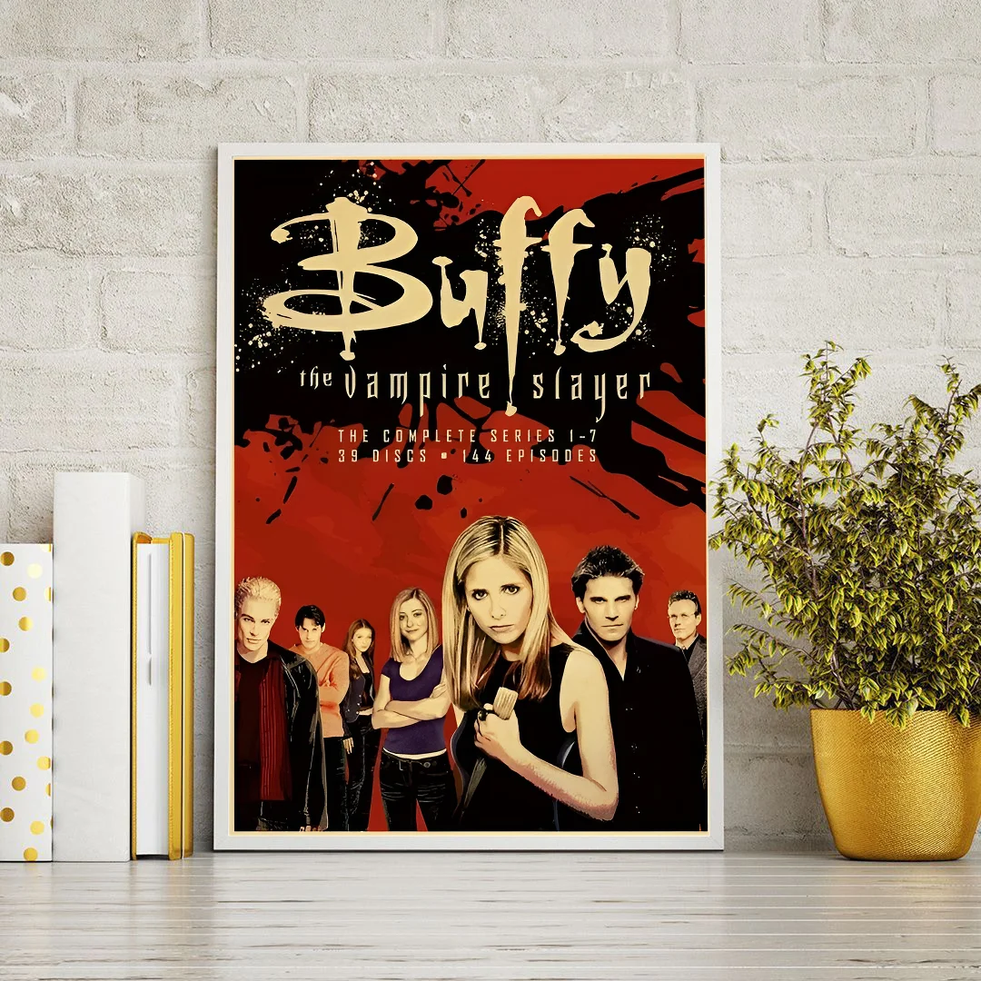 EAtsia Impression Sur Toile Dédicacée De Buffy The Vampire Slayer - Décoration De Chambre à Coucher, Bureau, Chambre - Sans Cadre - 30 X 45 Cm