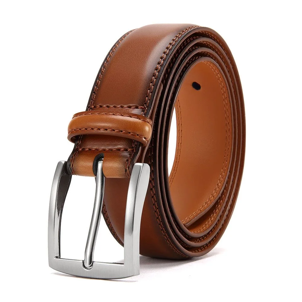 Cliont Men's Genuine Leather Belt - 3.8cm Width, Classic Pin Buckle, Casual Style - View #6