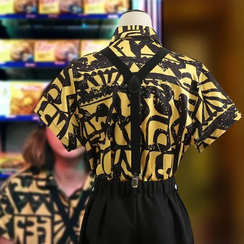 Halloween Strange Story 3 3D Digital Printing Short Sleeve Backband Pants Shirt Women's Costume Cosplay Clothing