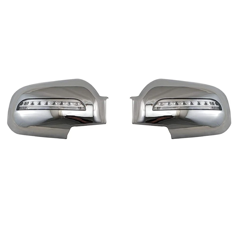 

Car Door Rearview Mirror Covers With LED For Hyundai Tucson 2006-2009 ABS Chrome