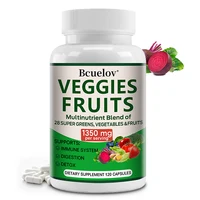 Superfruit & Vegetable - Daily Fruit & Vegetable Supplement Capsules for Enhanced Immunity and Vitality, Health Improvement