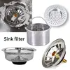 Kitchen Sink Sewer Strainer Basin Drain Stopper Stainless Steel Sink Waste Plug Filter Anti-clog Floor Drain Kitchen Accessories 1
