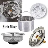 Kitchen Sink Sewer Strainer Basin Drain Stopper Stainless Steel Sink Waste Plug Filter Anti-clog Floor Drain Kitchen Accessories 1
