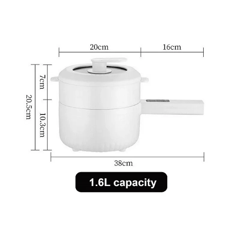 1.6L Smart Electric Cooking Pot Reservation Multifunctional Non-stick Electric Wok Household Hot Pot With Steamer 220V