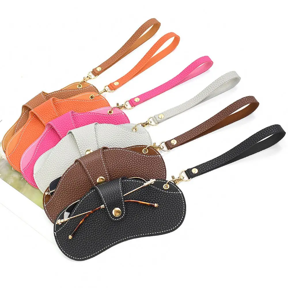 Buckle Design PU Leather Glasses and Sunglasses Case