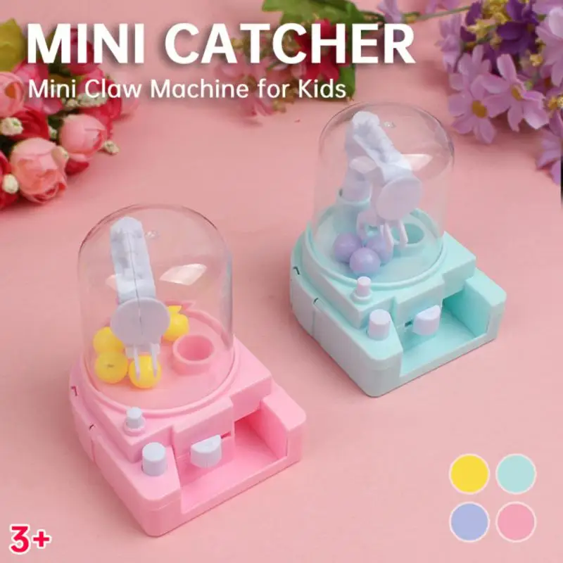 Mini Claw Machine 4 Tiny Stuff Capsule Toy Children's Toy Candy Grabbing Machine Capsule Grabbing Catcher Toy Birthday Gift 2